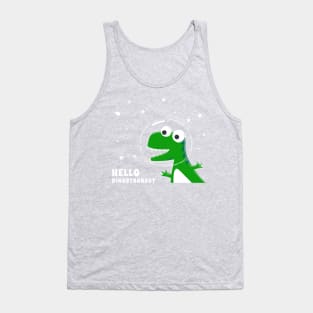 Cute Astronaut dinosaur. Tank Top